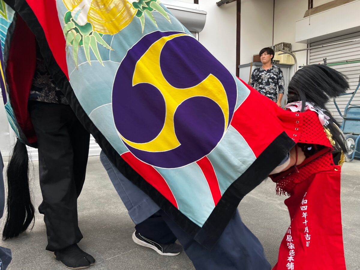 2023年 多度津町山階 秋祭り 村遣い 上小原獅子組