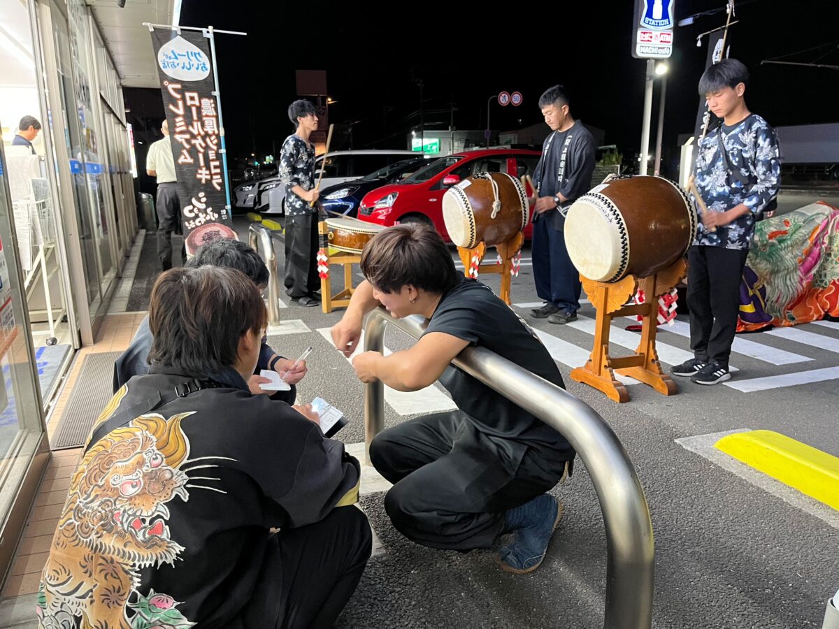 2023年 ローソン善通寺中村店 秋祭り ヘンド獅子 上小原獅子組