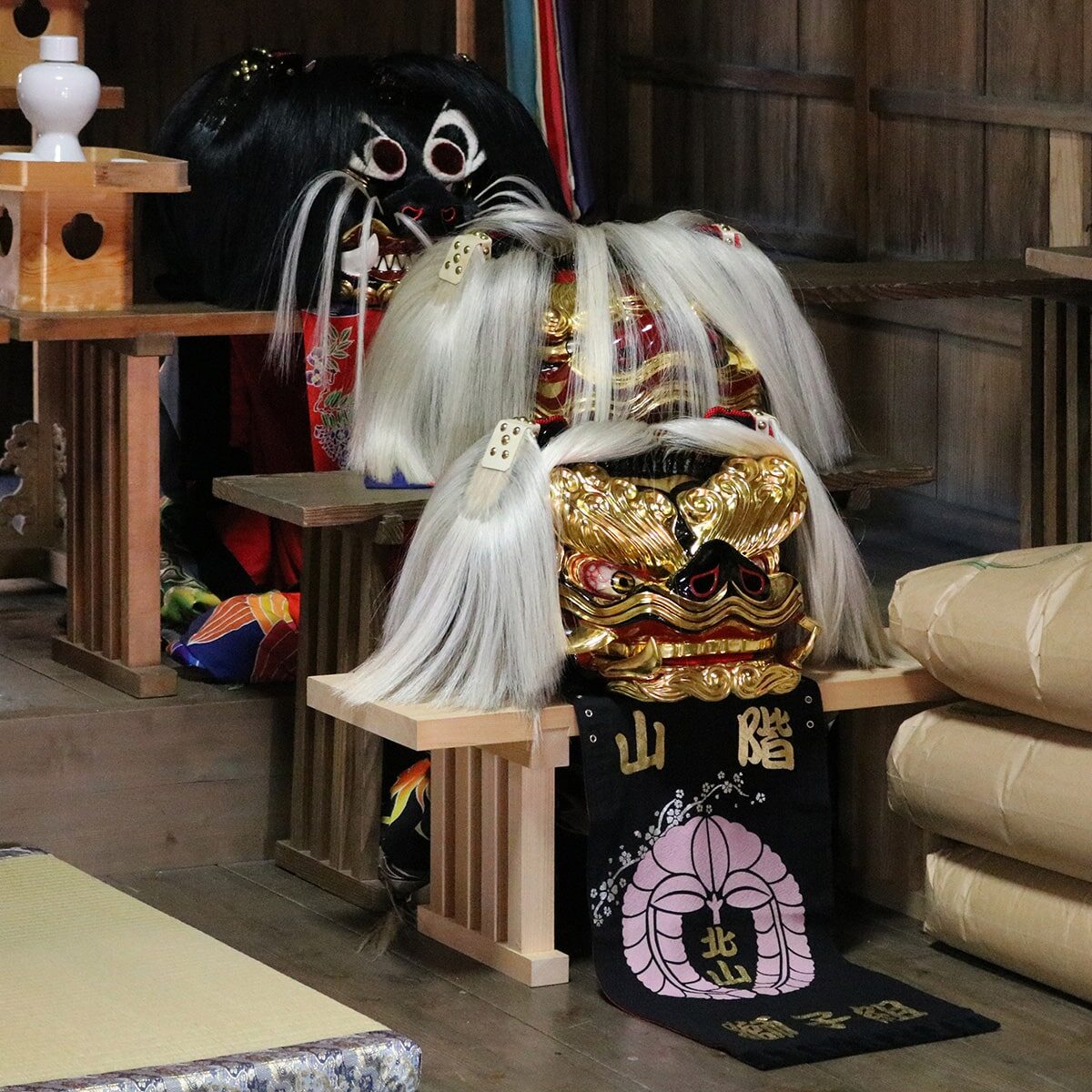 2023年 多度津町山階・春日神社 獅子頭のお祓い
