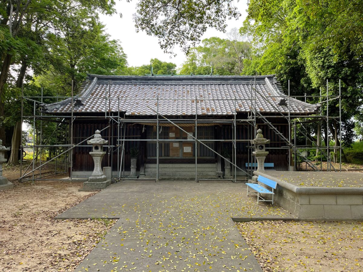 2023年 多度津町山階・春日神社 拝殿・幣殿 屋根修繕工事