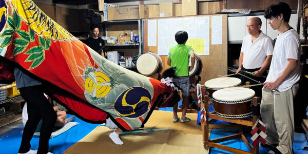 2023年 多度津町山階・当屋 ヨナラシ 上小原獅子組