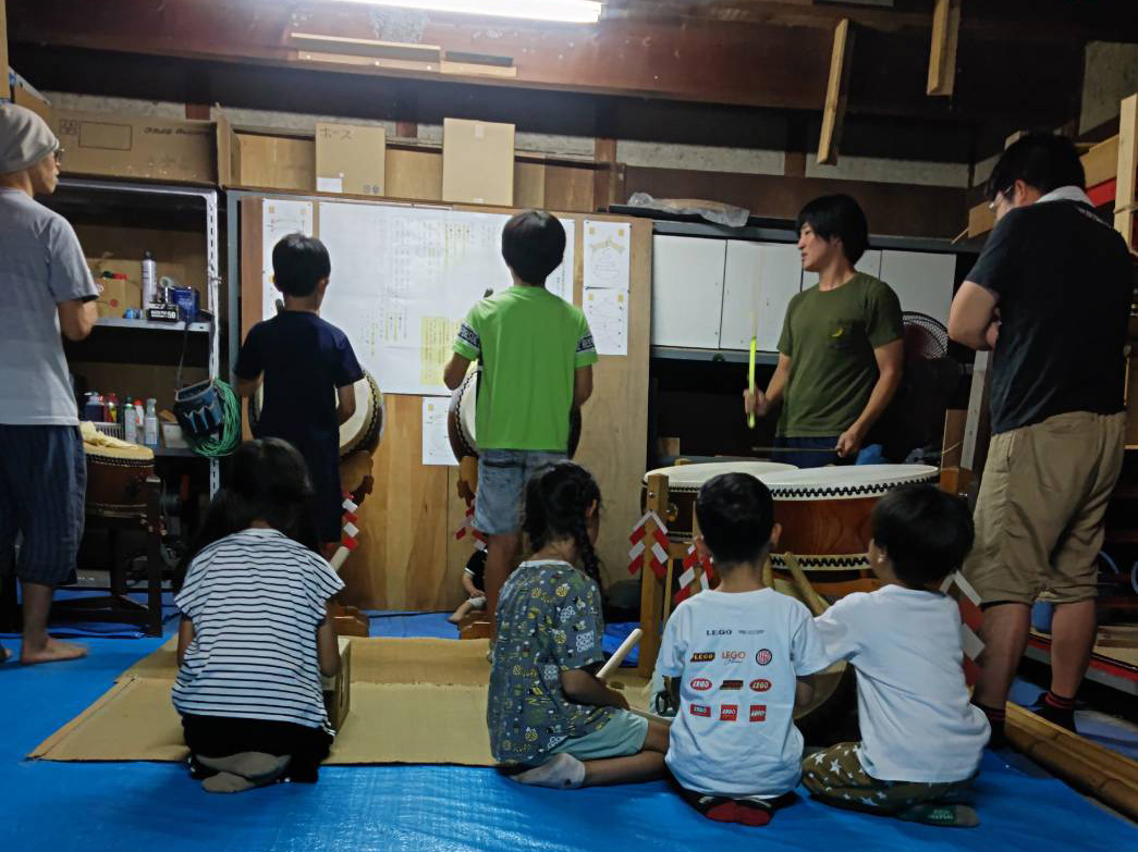 2023年 多度津町山階・当屋 ヨナラシ 上小原獅子組