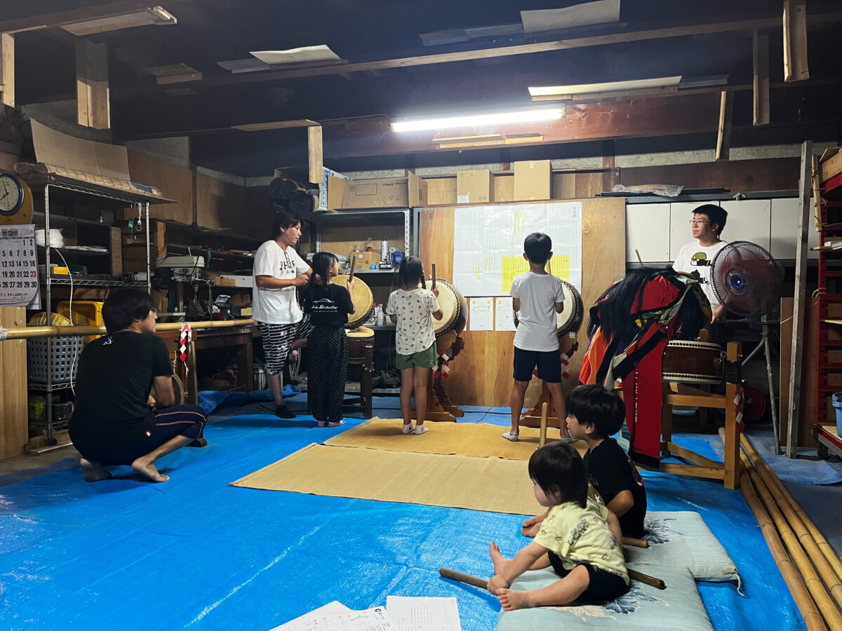 2023年 多度津町山階・当屋 ヨナラシ 上小原獅子組