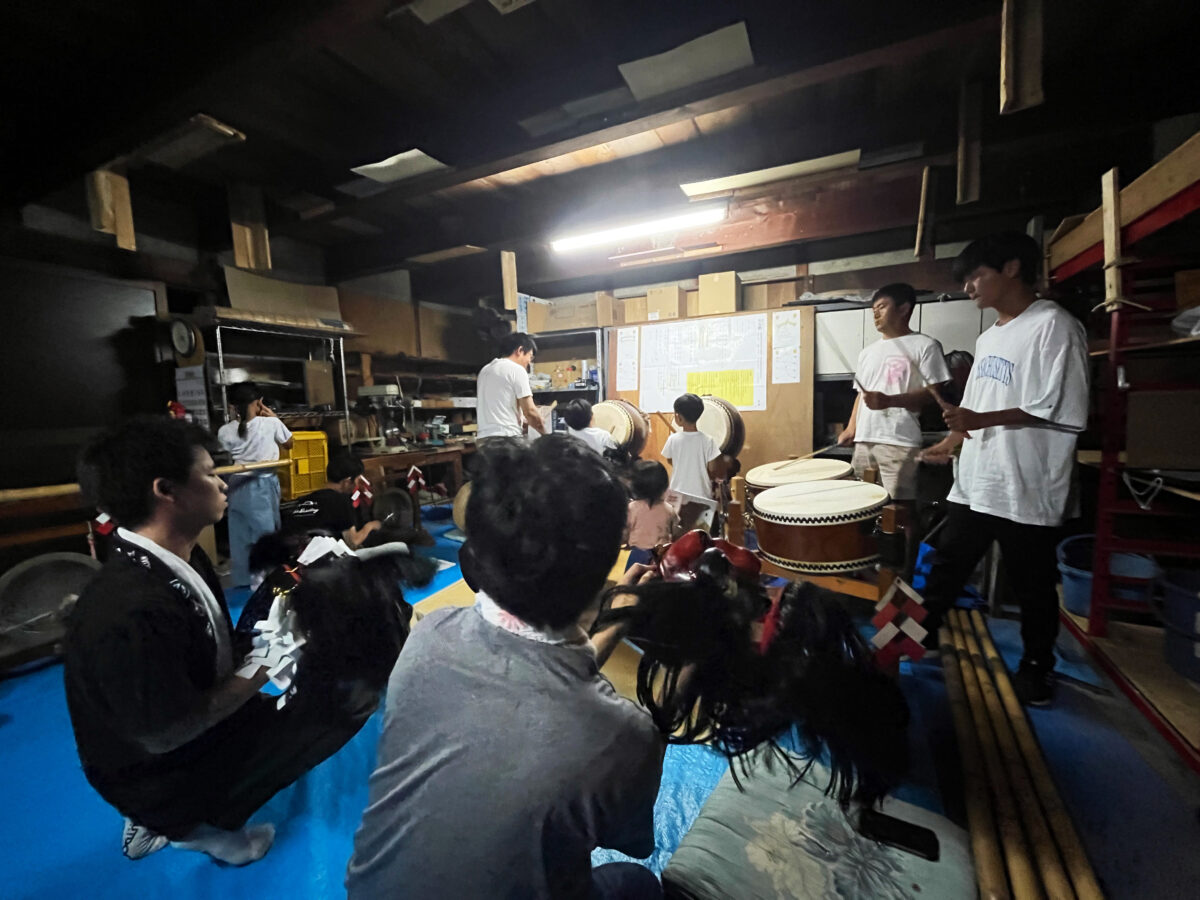 2023年 多度津町山階・当屋 ヨナラシ 上小原獅子組