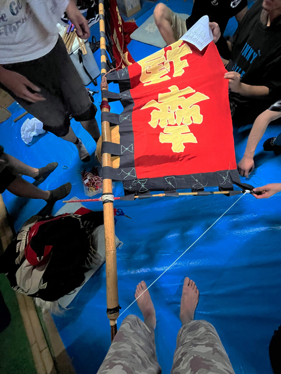 2023年 多度津町山階・当屋 ヨナラシ 上小原獅子組