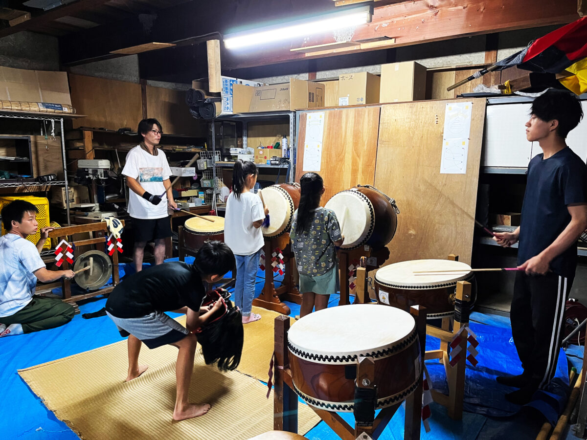 2023年 多度津町山階・当屋 ヨナラシ 上小原獅子組