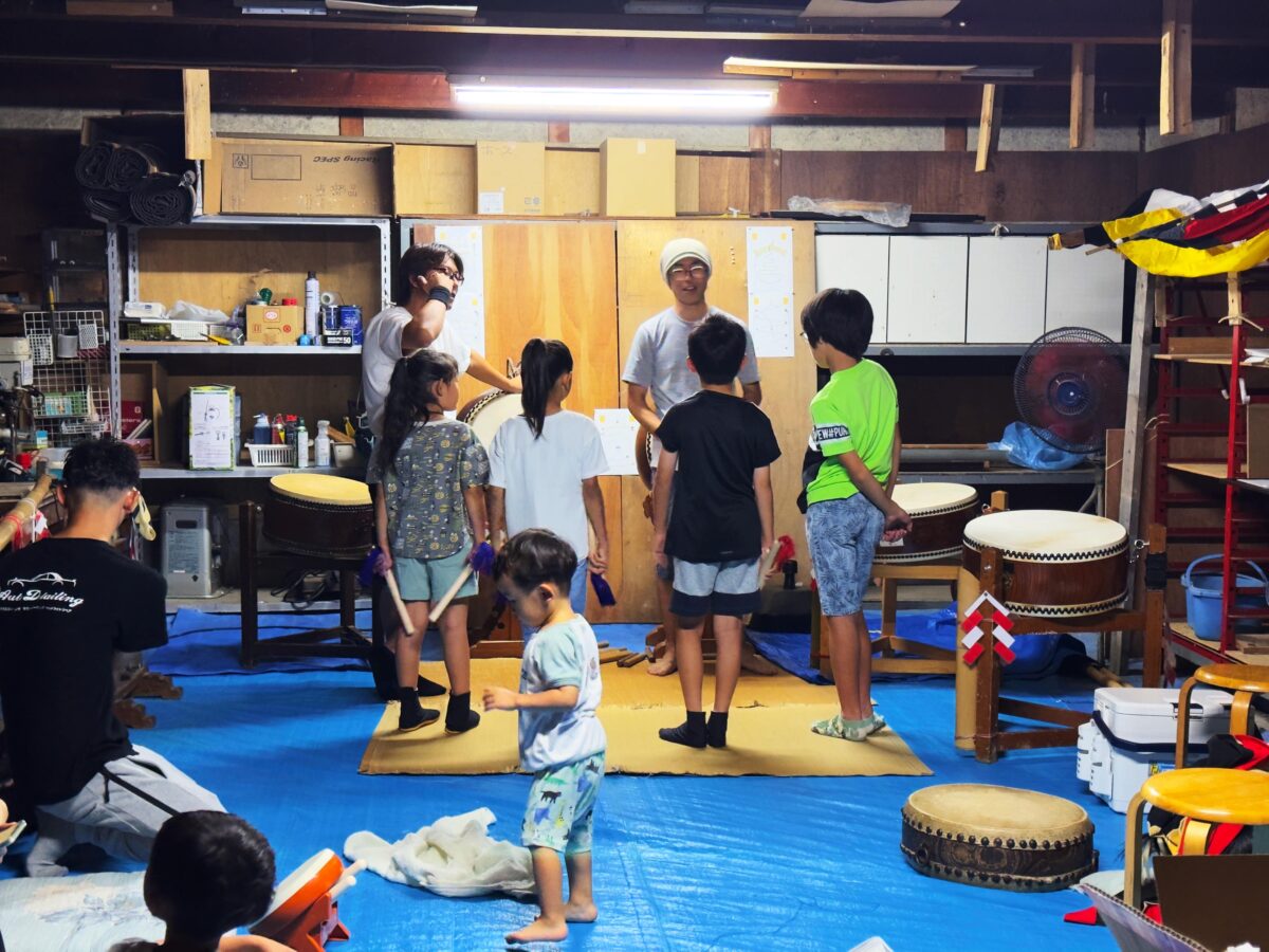 2023年 多度津町山階・当屋 ヨナラシ 上小原獅子組