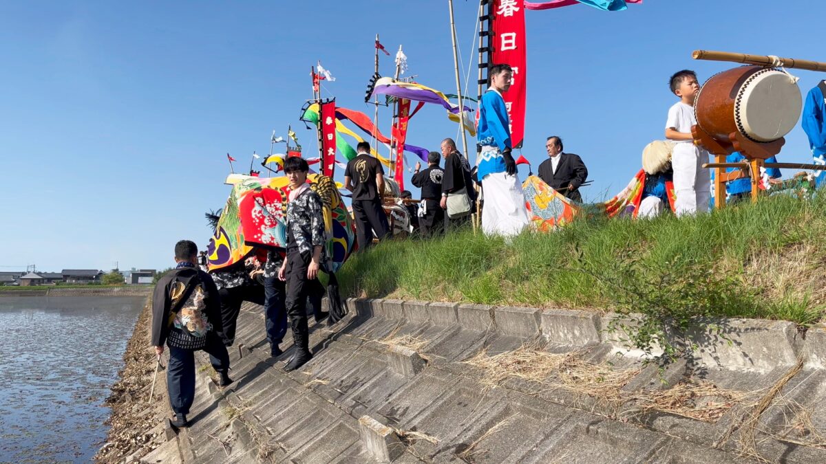 2024年 多度津町山階・藤波池 秋季例大祭 池まわり 上小原獅子組