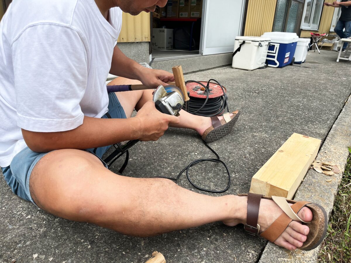 2024年 上小原獅子組 道具の修繕