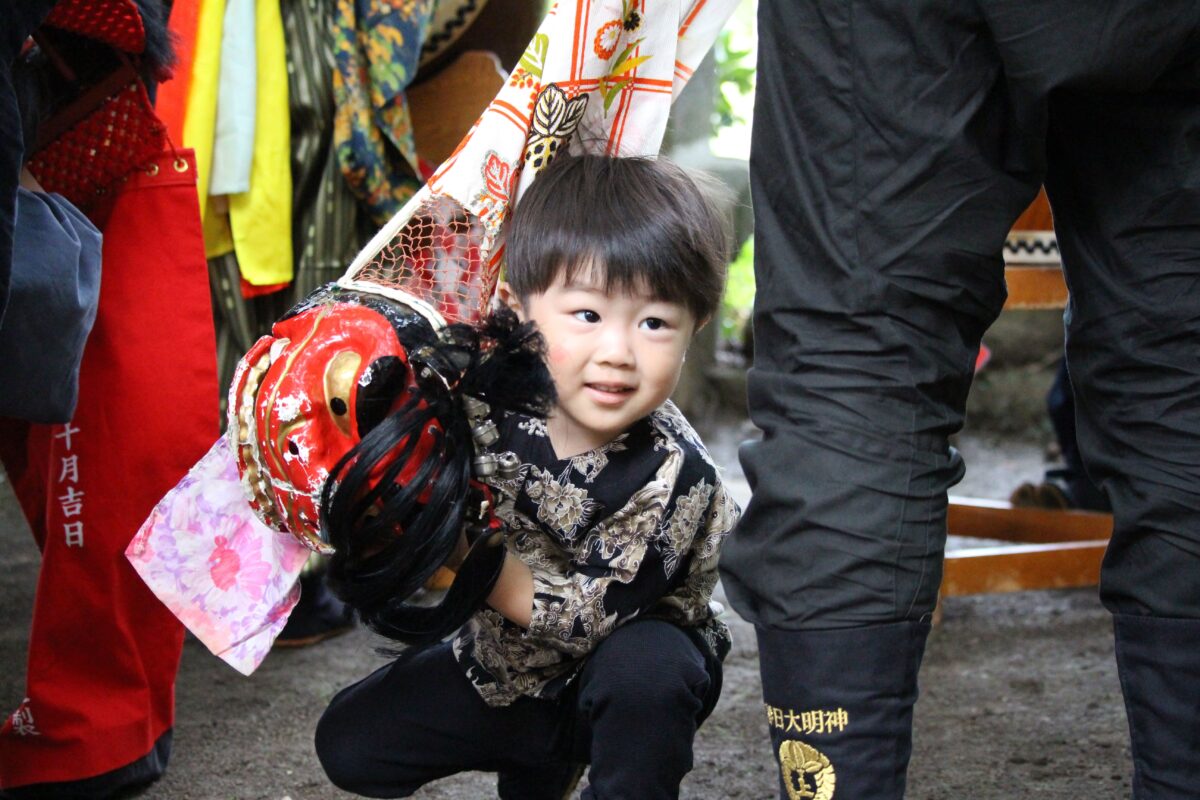 2024年 多度津町山階・春日神社 秋季例大祭 龍王宮 上小原獅子組