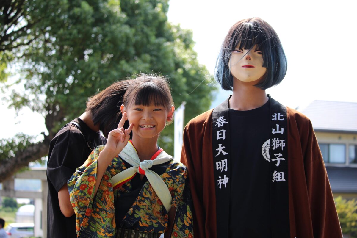 2024年 多度津町山階・春日神社 秋季例大祭 記念 上小原獅子組 北山獅子組