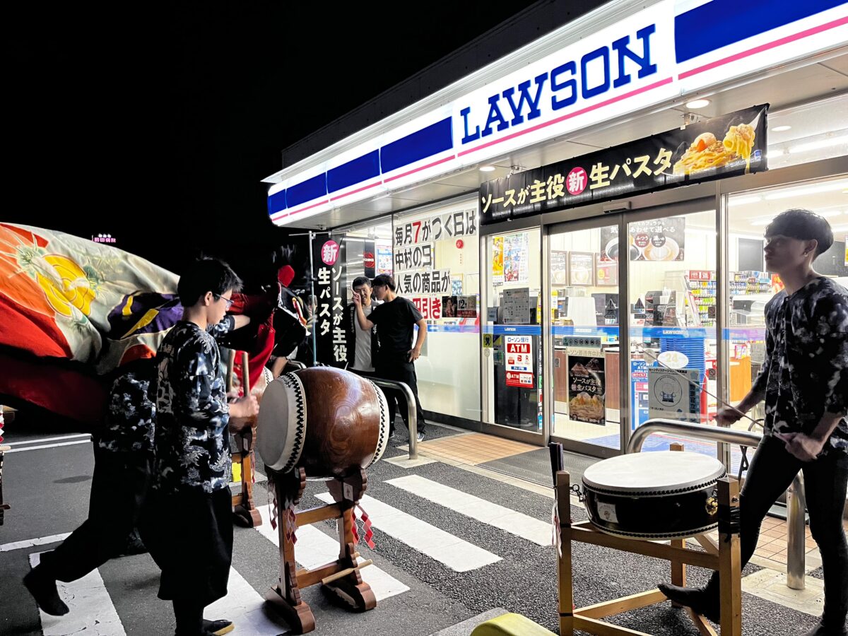2024年 ローソン善通寺中村店 秋祭り ヘンド獅子 上小原獅子組