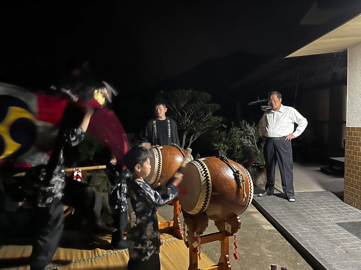 2024年 多度津町山階 秋祭り 村遣い 当屋 上小原獅子組