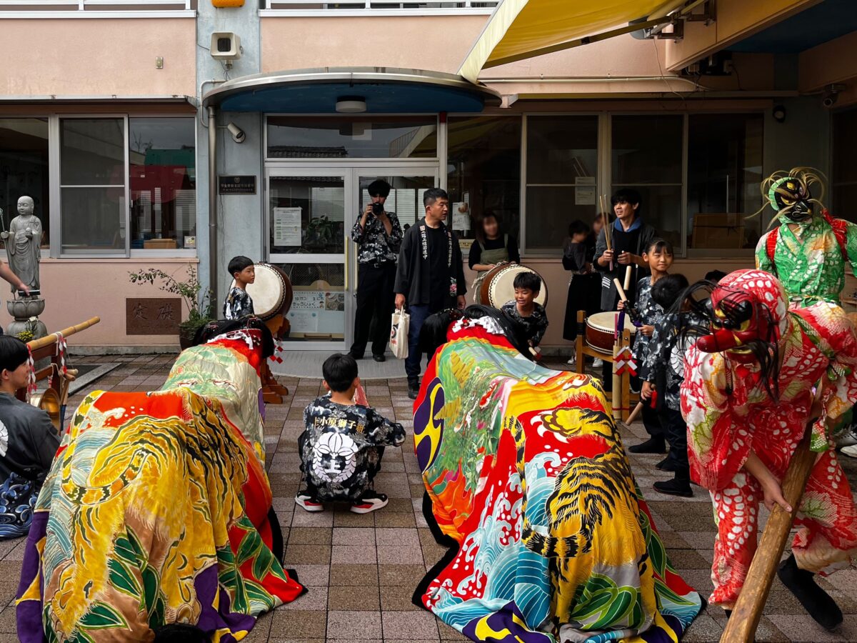 2024年 三井保育所 秋祭り ヘンド獅子 上小原獅子組