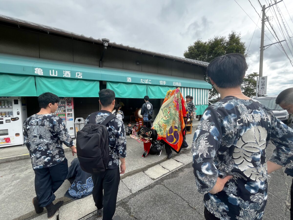 2024年 亀山酒店 秋祭り ヘンド獅子 上小原獅子組