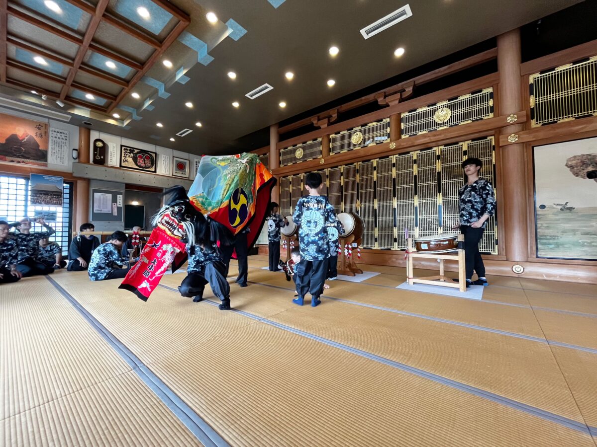 2024年 円通寺 秋祭り ヘンド獅子 上小原獅子組