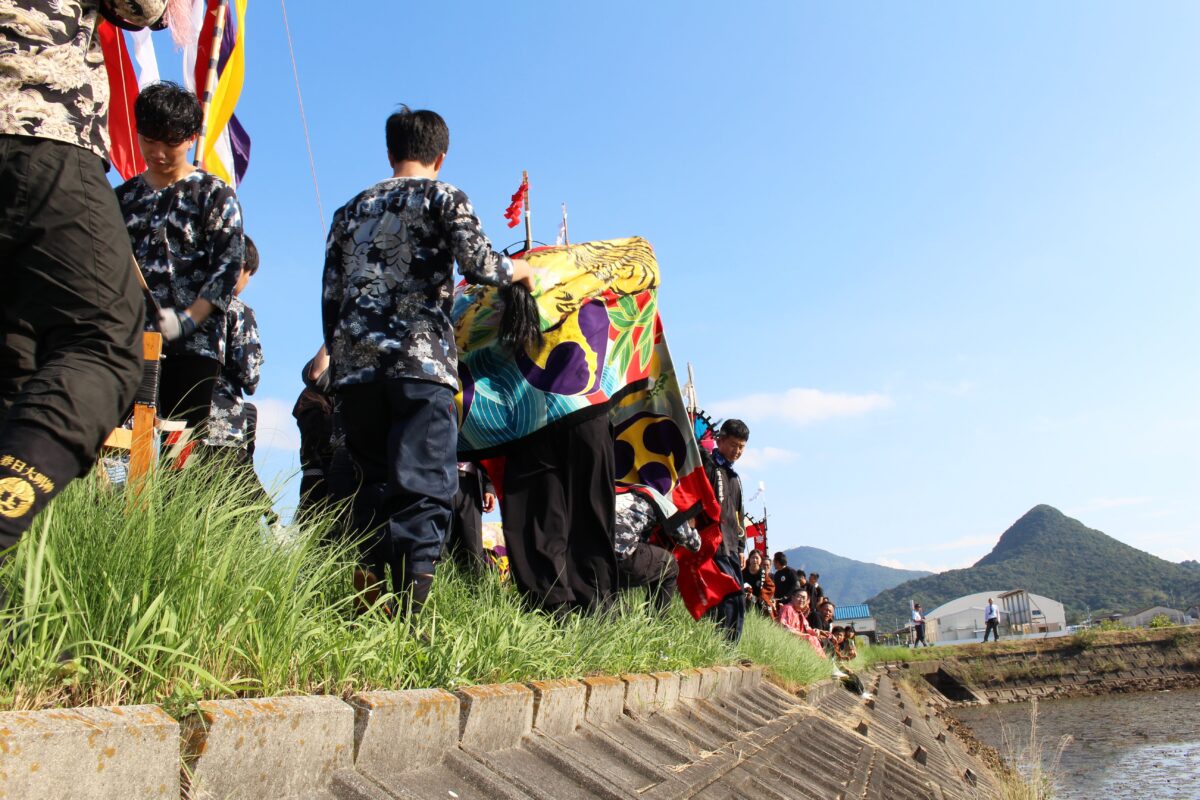 2024年 多度津町山階・藤波池 秋季例大祭 池まわり 上小原獅子組
