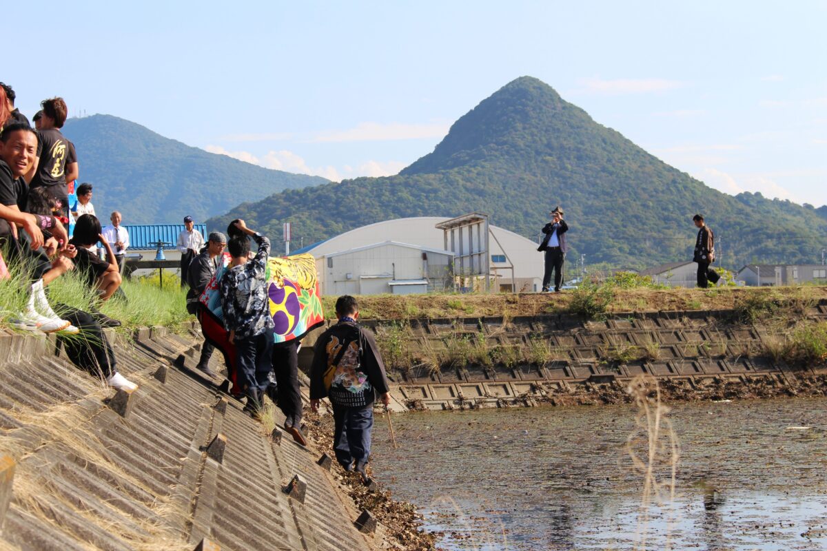 2024年 多度津町山階・藤波池 秋季例大祭 池まわり 上小原獅子組