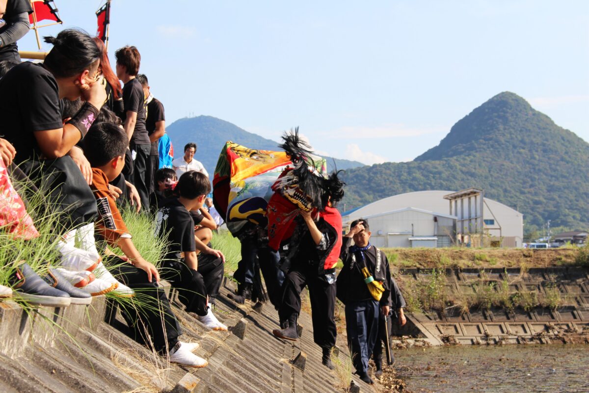 2024年 多度津町山階・藤波池 秋季例大祭 池まわり 上小原獅子組