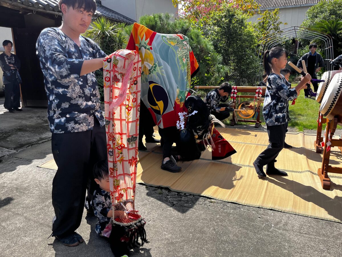 2024年 多度津町山階 秋祭り 村遣い 上小原獅子組