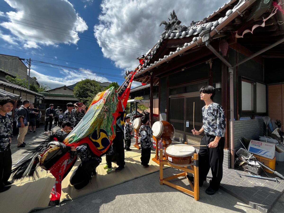 2024年 多度津町山階 秋祭り 村遣い 上小原獅子組