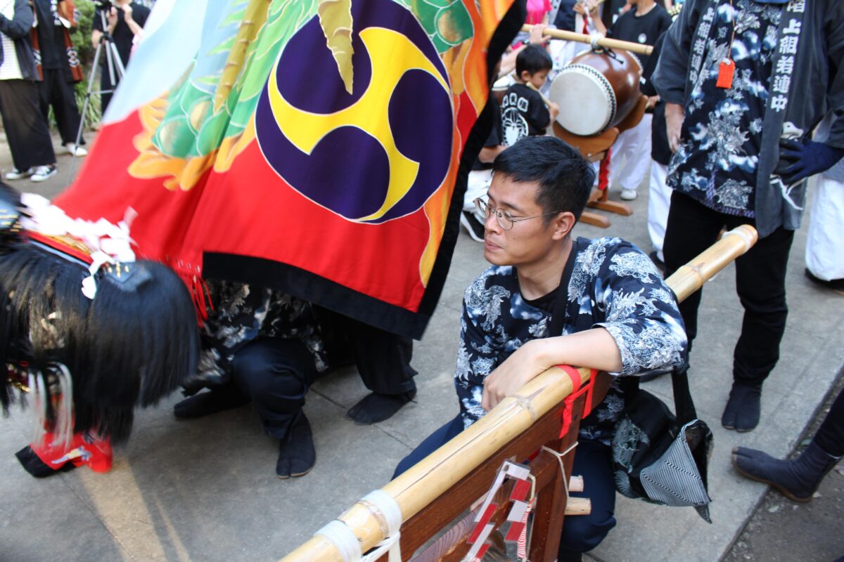 2024年 多度津町山階・春日神社 秋季例大祭 舞い込み 上小原獅子組