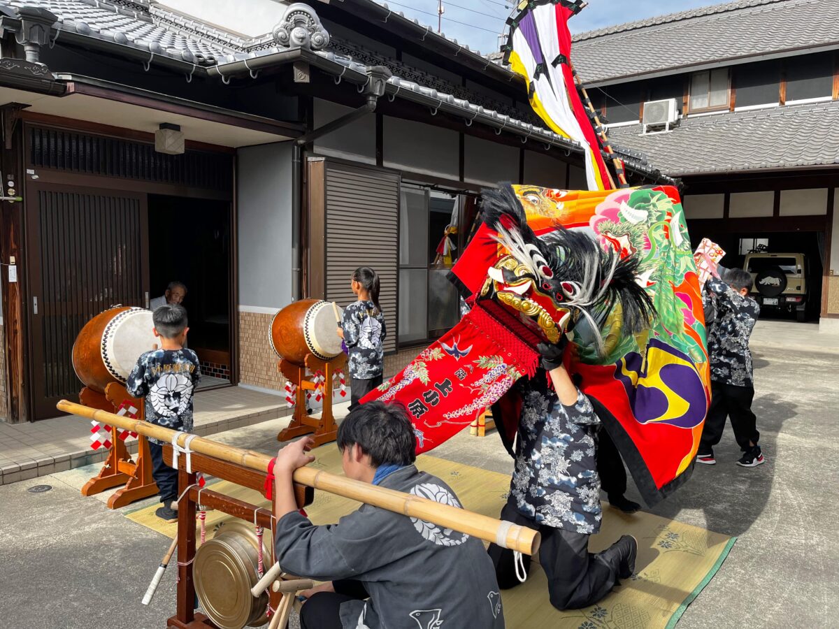 2024年 多度津町山階 秋祭り 村遣い 上小原獅子組
