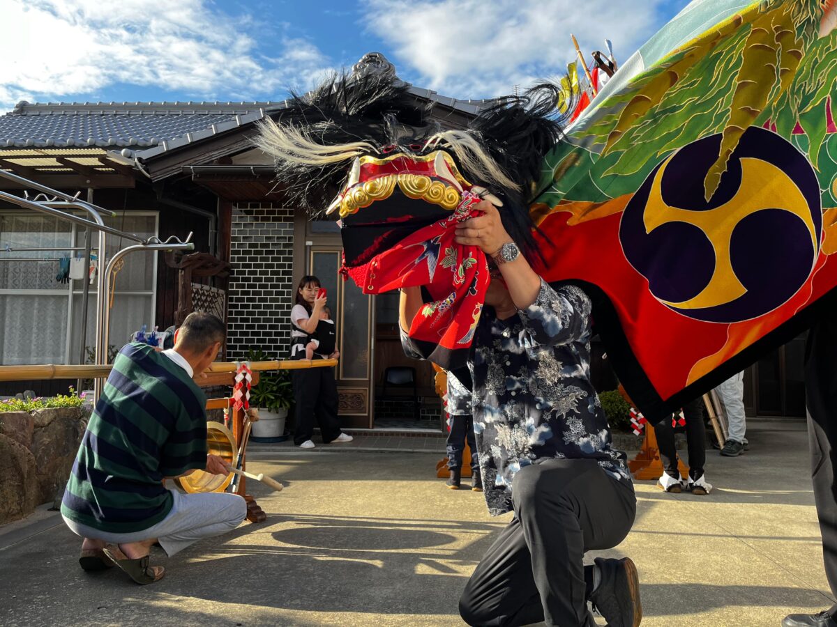 2024年 多度津町山階 秋祭り 村遣い 上小原獅子組