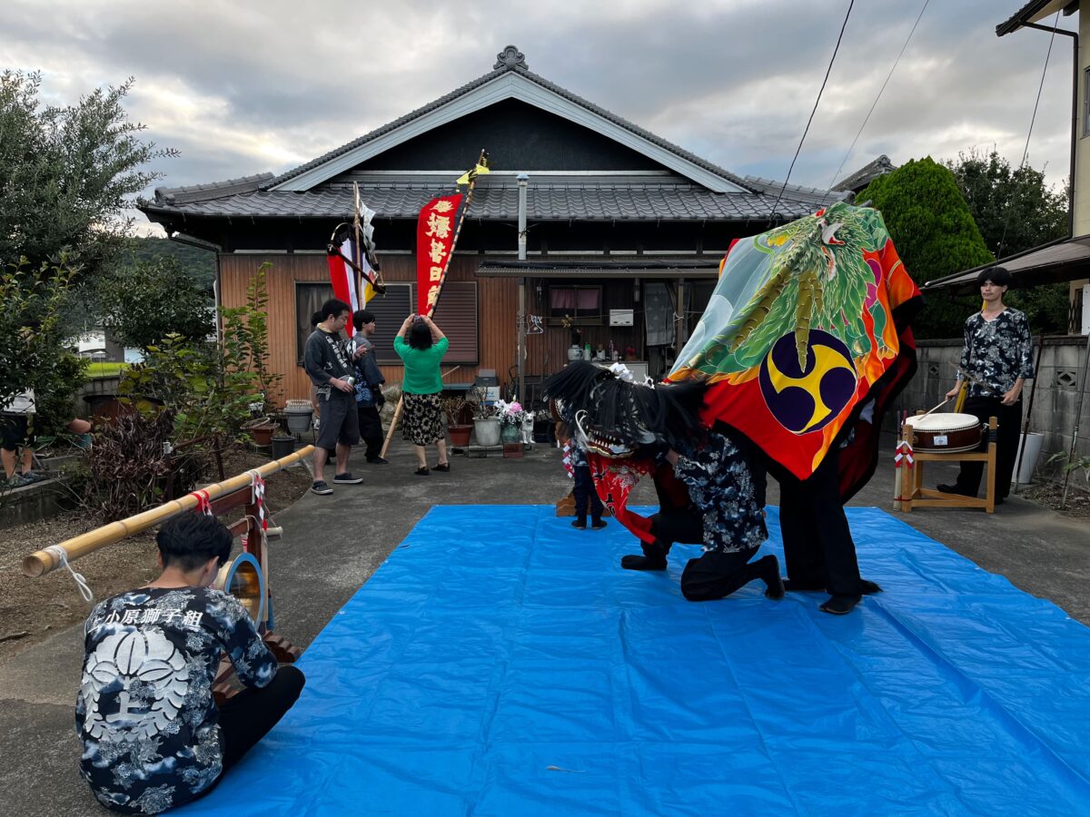 2024年 多度津町山階 秋祭り 村遣い 上小原獅子組