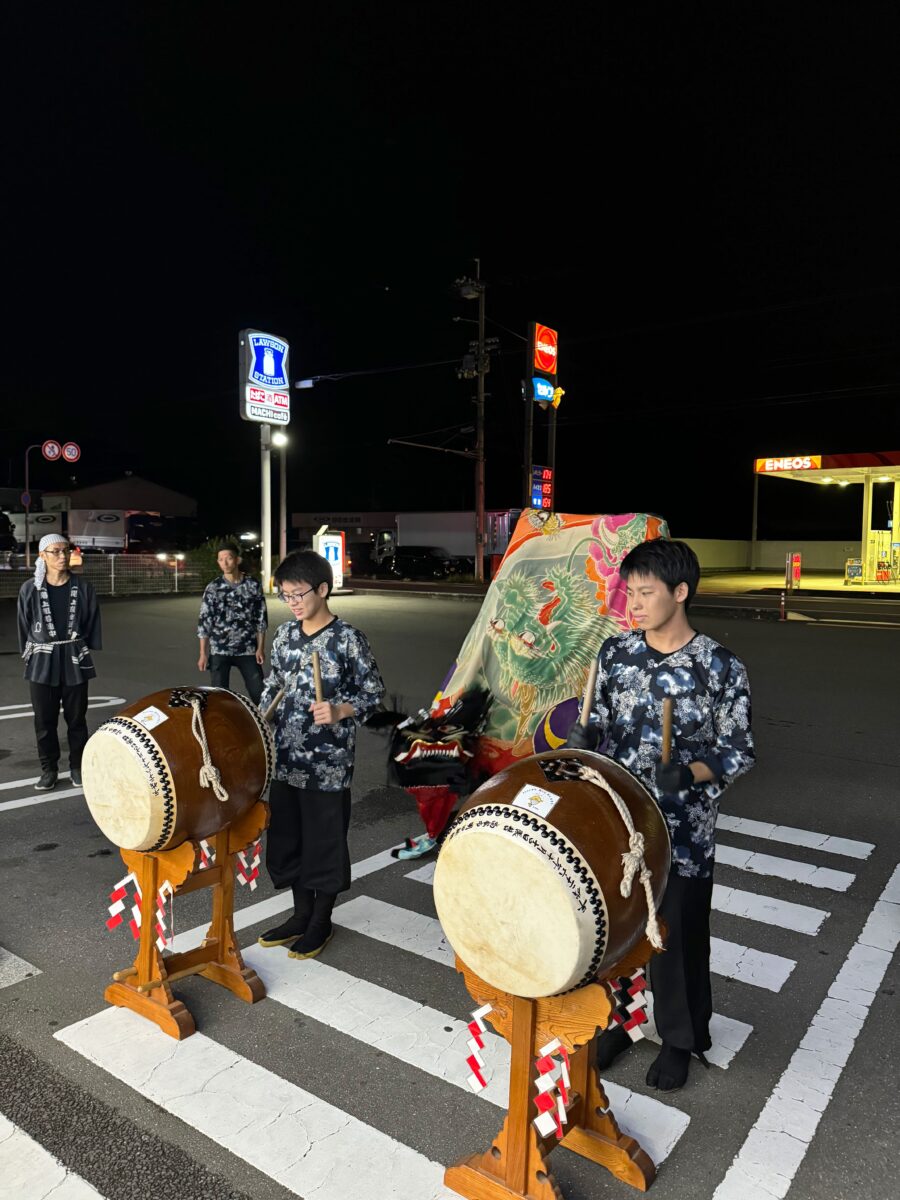 2024年 ローソン善通寺中村店 秋祭り ヘンド獅子 上小原獅子組