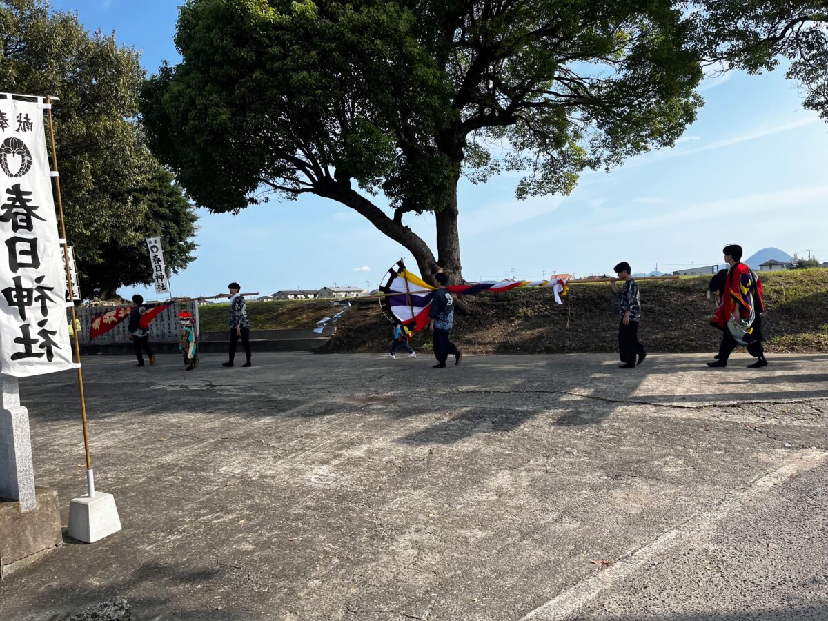 2024年 多度津町山階 秋季例大祭 参拝 上小原獅子組