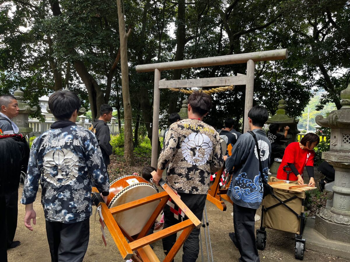 2024年 多度津町山階・春日神社 秋季例大祭 龍王宮 上小原獅子組