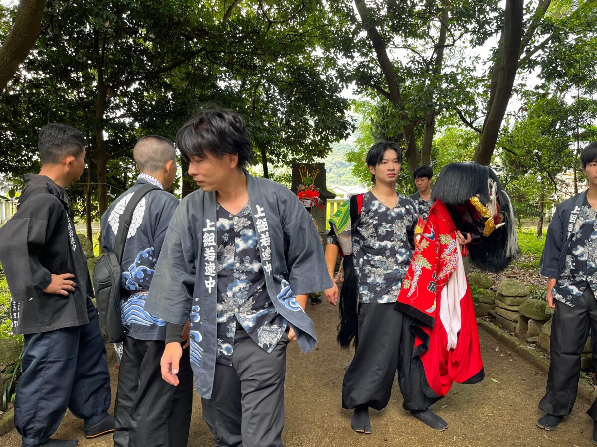 2024年 多度津町山階・春日神社 秋季例大祭 龍王宮 上小原獅子組
