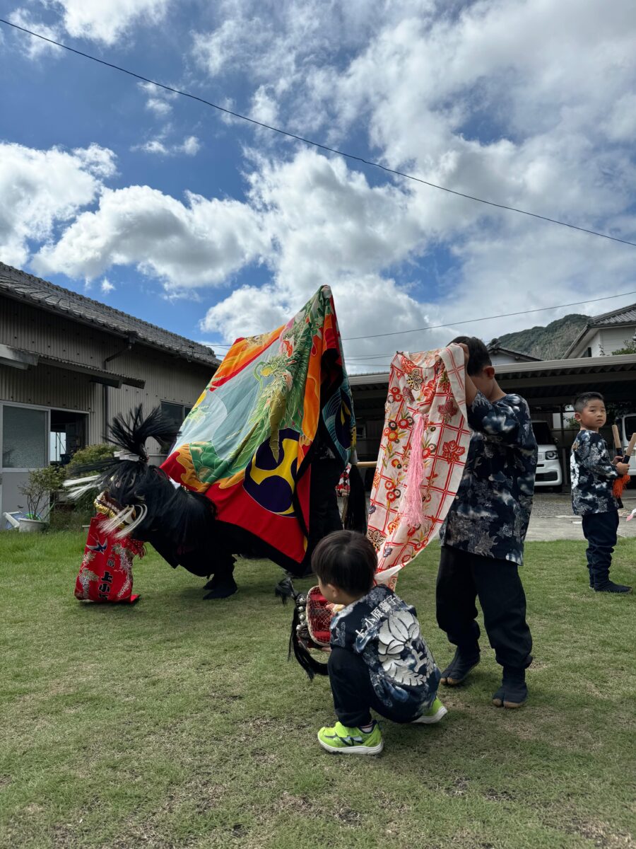 2024年 多度津町山階 秋祭り 村遣い 上小原獅子組
