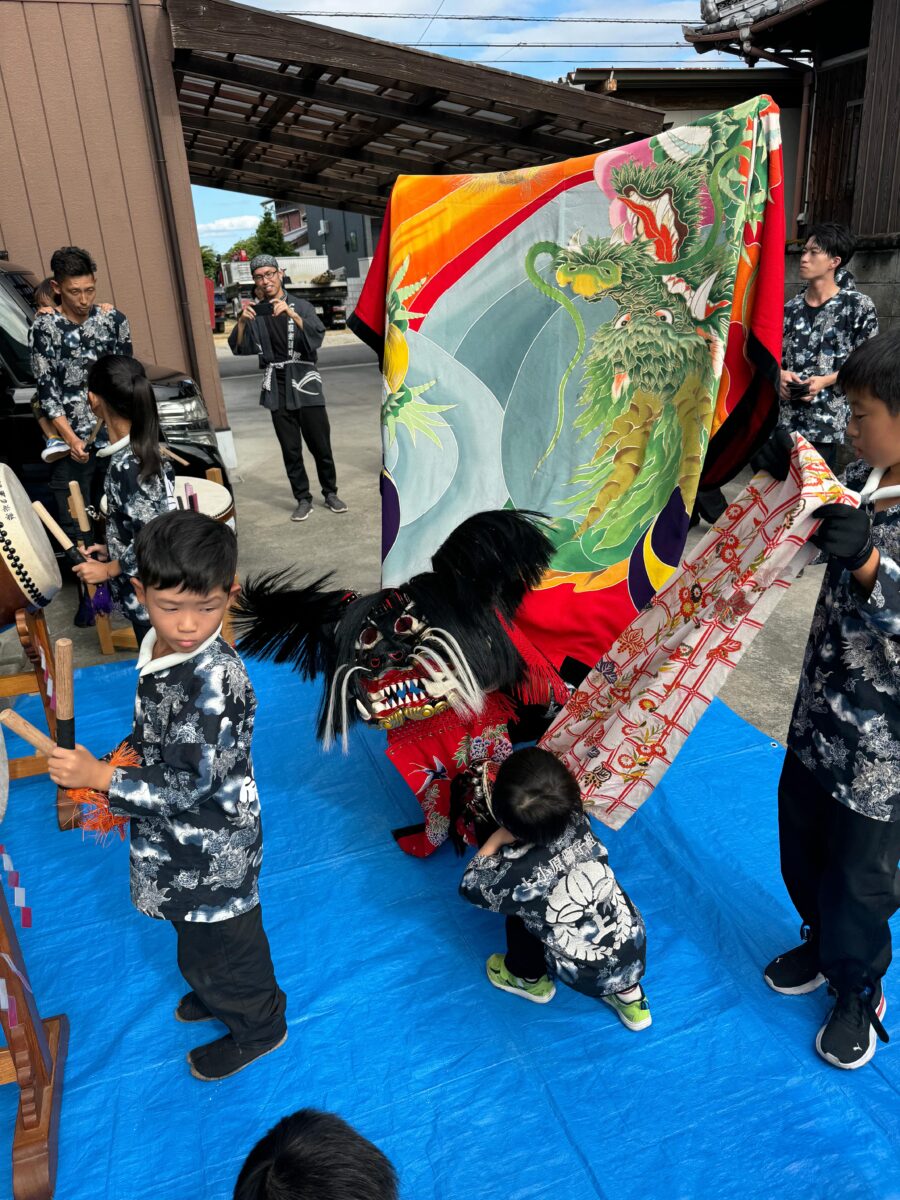 2024年 多度津町山階 秋祭り 村遣い 上小原獅子組
