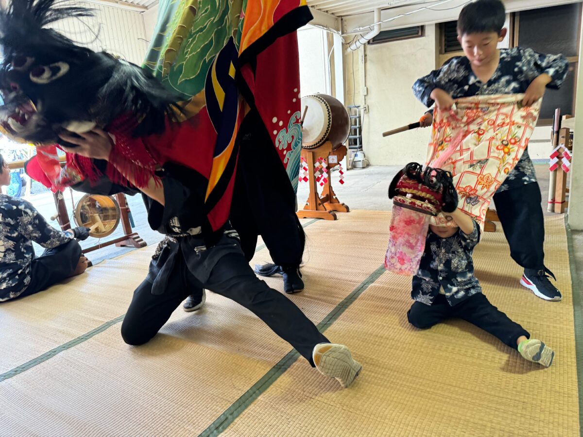 2024年 多度津町山階 秋祭り 村遣い 上小原獅子組