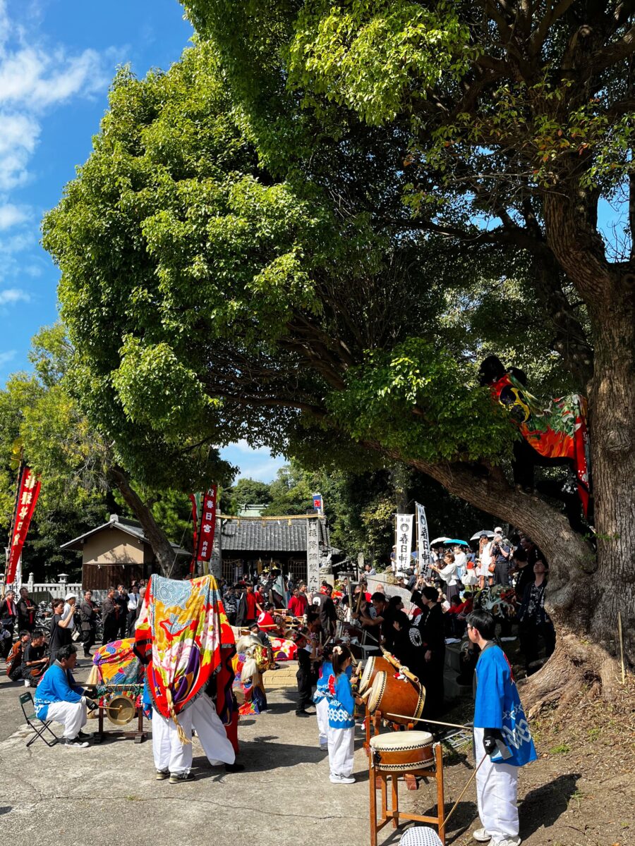 2024年 多度津町山階・春日神社 秋季例大祭 傘揃え