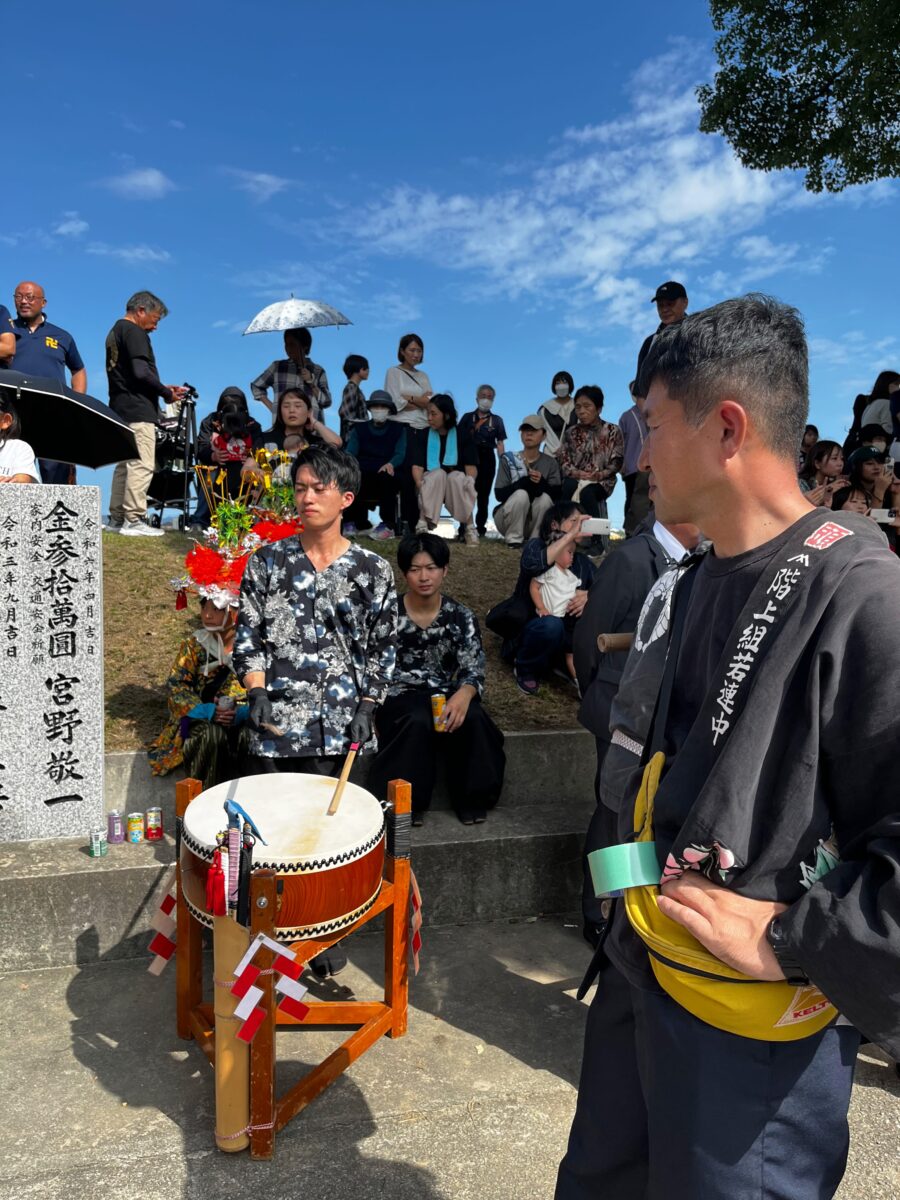 2024年 多度津町山階・春日神社 秋季例大祭 傘揃え 上小原獅子組