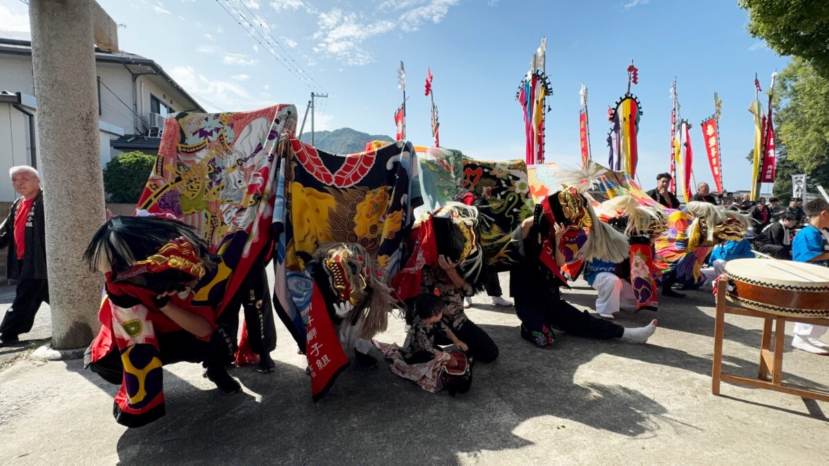 2024年 多度津町山階・春日神社 秋季例大祭 傘揃え 舞くらべ