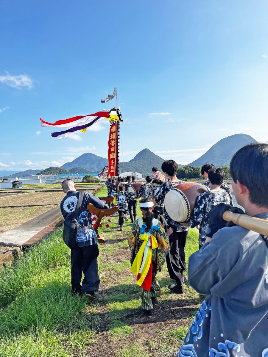 2024年 多度津町山階・藤波池 秋季例大祭 池まわり 上小原獅子組