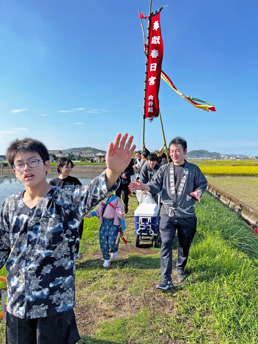 2024年 多度津町山階・藤波池 秋季例大祭 池まわり 上小原獅子組