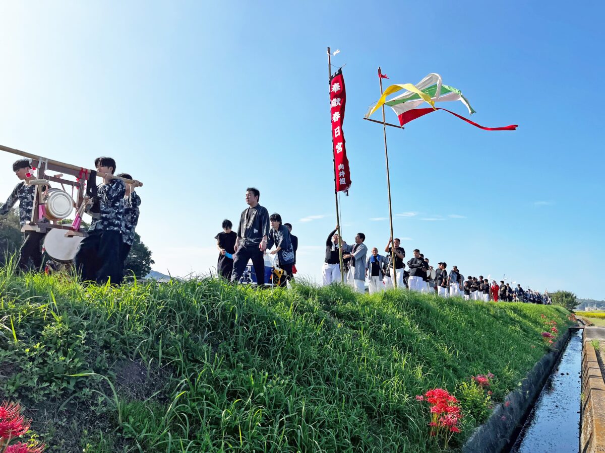 2024年 多度津町山階・藤波池 秋季例大祭 池まわり 上小原獅子組