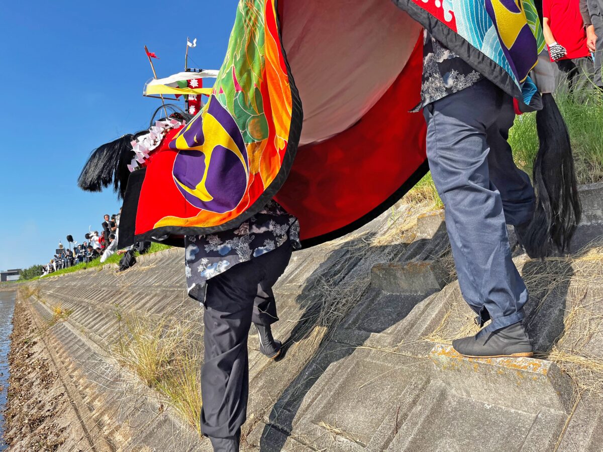 2024年 多度津町山階・藤波池 秋季例大祭 池まわり 上小原獅子組
