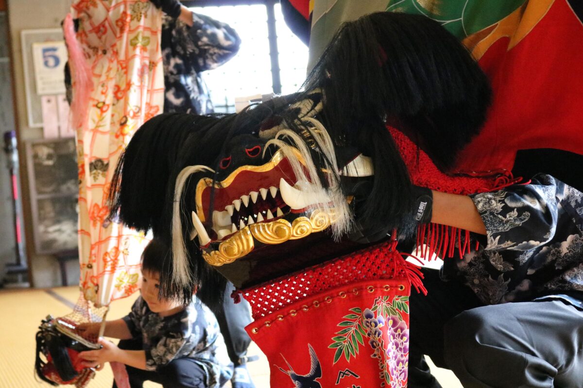 2024年 円通寺 秋祭り ヘンド獅子 上小原獅子組