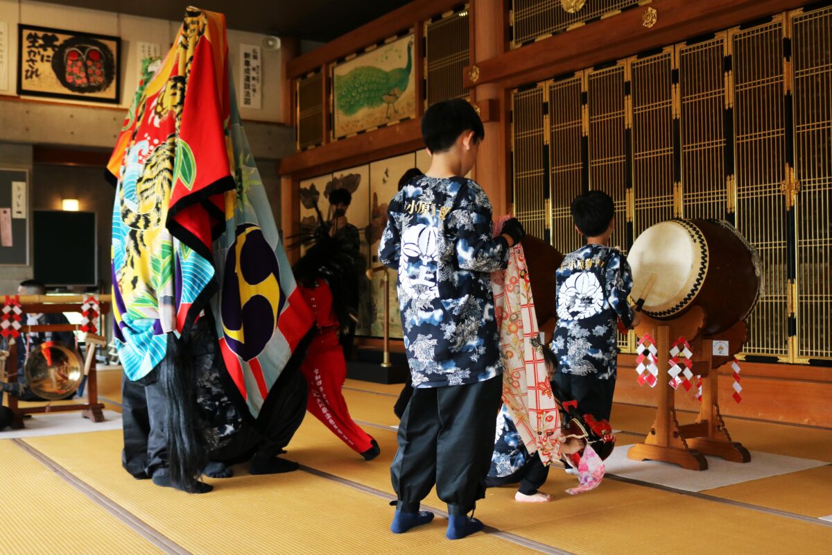 2024年 円通寺 秋祭り ヘンド獅子 上小原獅子組