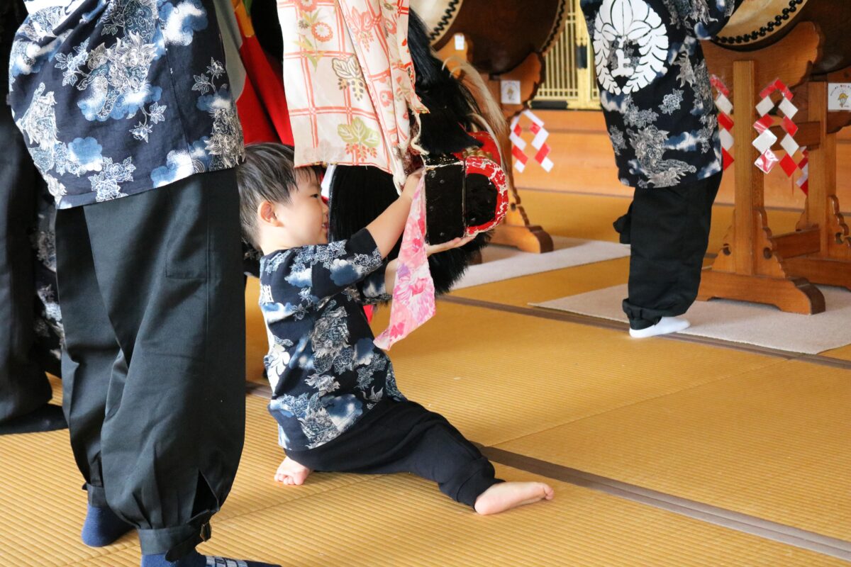 2024年 円通寺 秋祭り ヘンド獅子 上小原獅子組
