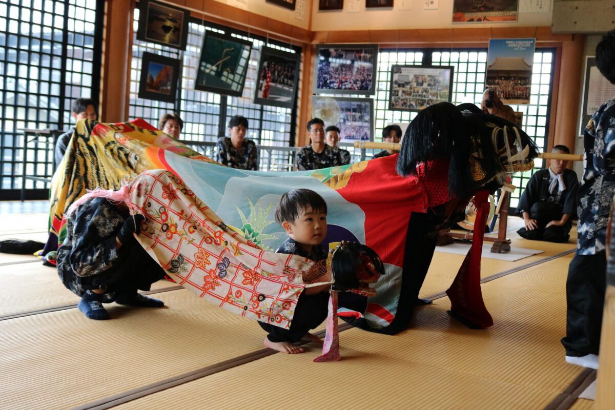 2024年 円通寺 秋祭り ヘンド獅子 上小原獅子組