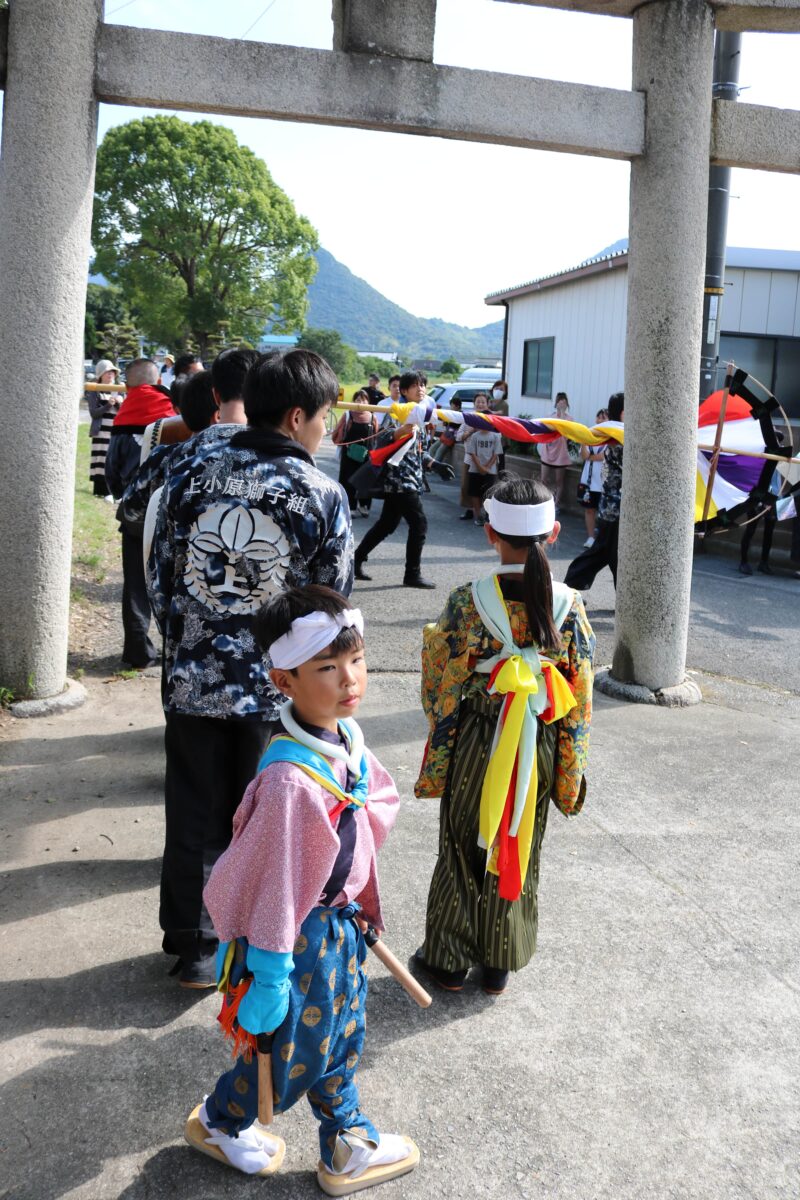 2024年 多度津町山階・春日神社 秋季例大祭 神幸 上小原獅子組