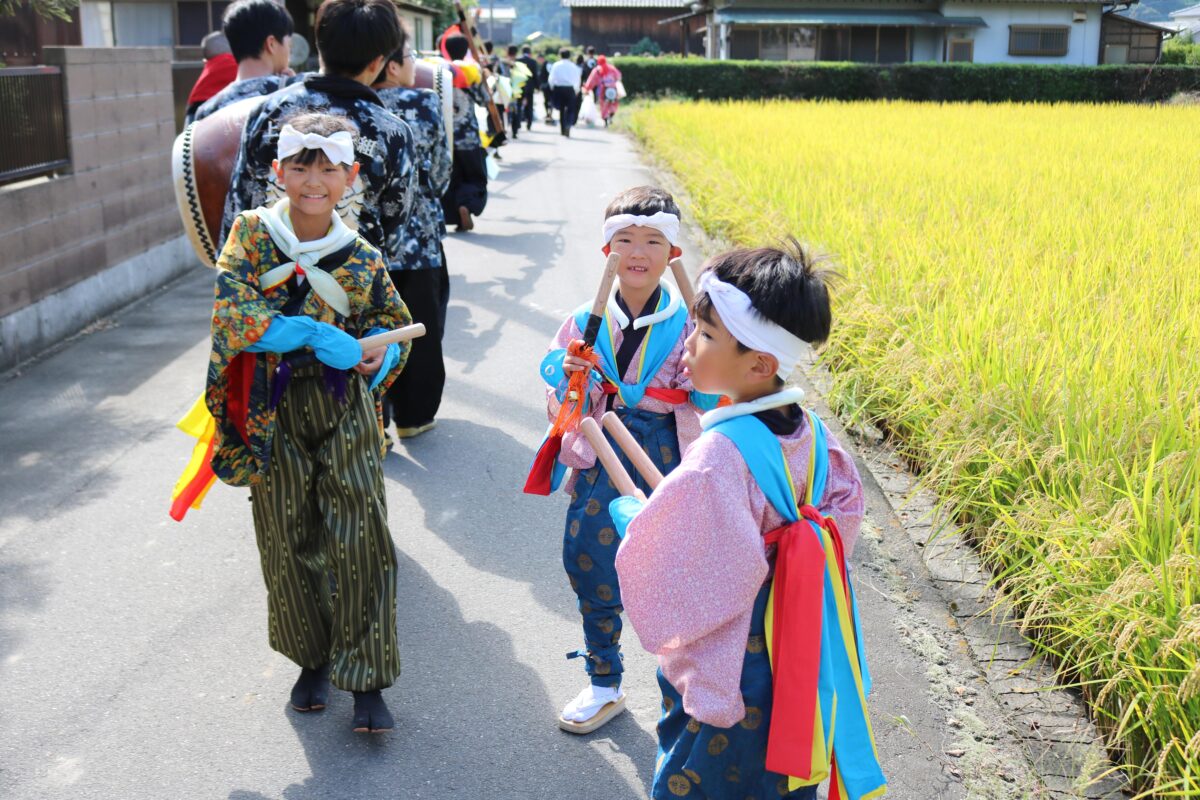 2024年 多度津町山階・春日神社 秋季例大祭 神幸 上小原獅子組