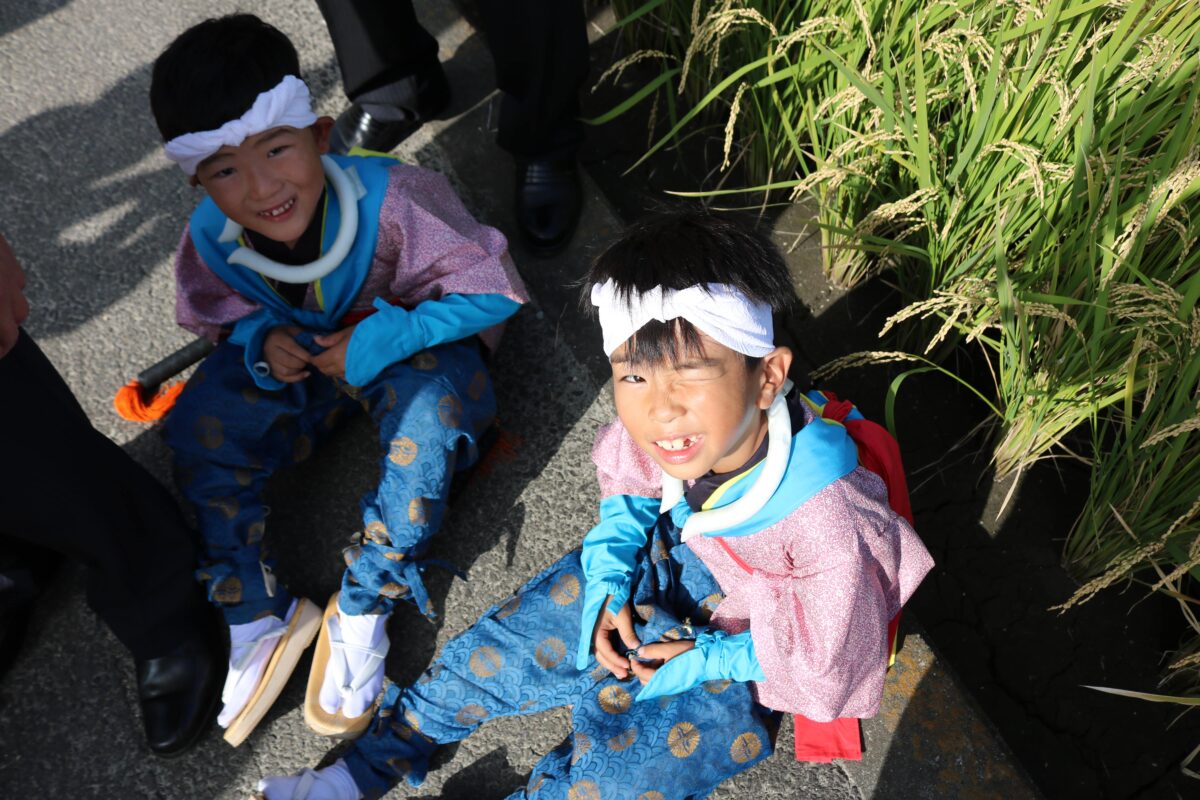 2024年 多度津町山階・春日神社 秋季例大祭 神輿休 上小原獅子組